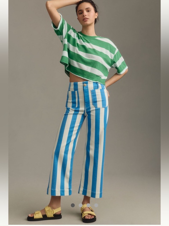 Anthropologie Pants - New Maeve Collette Striped Pants Full Length - 30